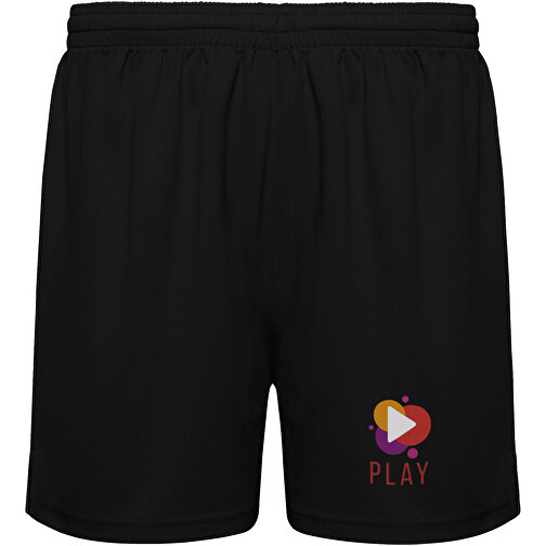 Player Sportshorts Für Kinder , schwarz, Piqué Strick 100% Polyester, 140 g/m2, 8, , Bild 2