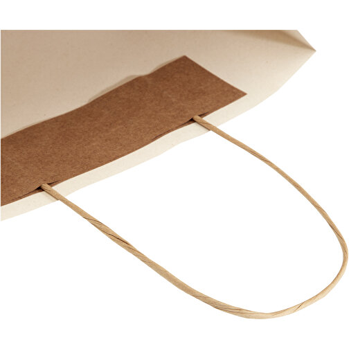 Bolsa de papel de residuos agrícolas 150 g/m2 con asas de papel retorcido, pequeña, Imagen 7