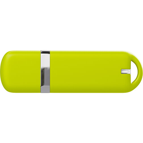 USB-Stick StylishDrive 2.0 , hellgrün MB , 32 GB , Gummiplastik, Kunststoff MB , 6,20cm x 0,75cm x 2,00cm (Länge x Höhe x Breite), Bild 2