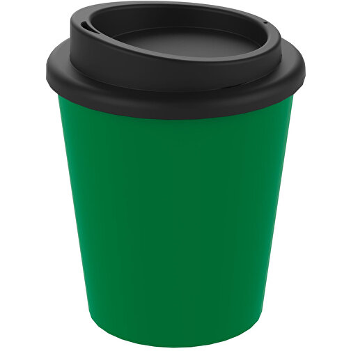 Kaffeebecher 'Premium' Small , standard-grün/schwarz, Kunststoff, 12,00cm (Höhe), Bild 1
