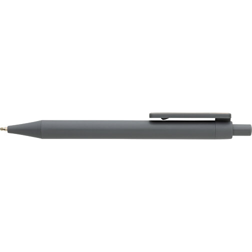 GRS RABS Stift Mit Bambus-Clip, Grau , grau, ABS - recycelt, 14,00cm (Höhe), Bild 5