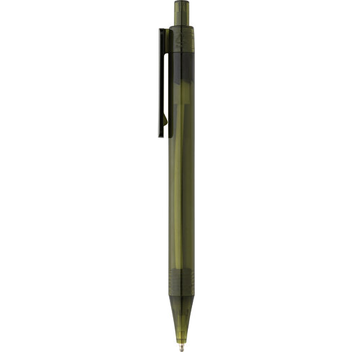 GRS RPET X8 Transparenter Stift, Grün , grün, PET - recycelt, 14,00cm (Höhe), Bild 3