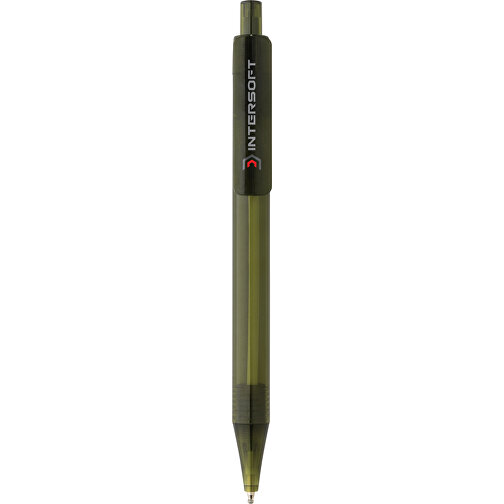 GRS RPET X8 Transparenter Stift, Grün , grün, PET - recycelt, 14,00cm (Höhe), Bild 6