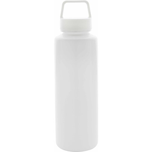 Wasserflasche Mit Henkel Aus RCS RPP, Weiß , weiß, Polypropylen - recycelt, 22,50cm (Höhe), Bild 3