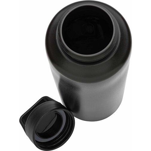 Wasserflasche Mit Henkel Aus RCS RPP, Schwarz , schwarz, Polypropylen - recycelt, 22,50cm (Höhe), Bild 4