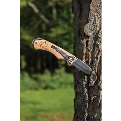 Cuchillo para exteriores fabricado con madera FSC, Imagen 3