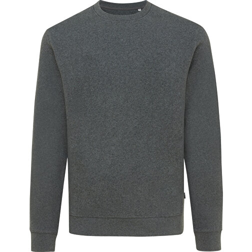 Iqoniq Denali Ungefärbt. Rundhals-Sweater Aus Recycelter BW, Ungefärbtes Anthrazit , ungefärbtes Anthrazit, 50% recycelte und 50% biologische Baumwolle, S, 69,50cm x 1,00cm (Länge x Höhe), Bild 1