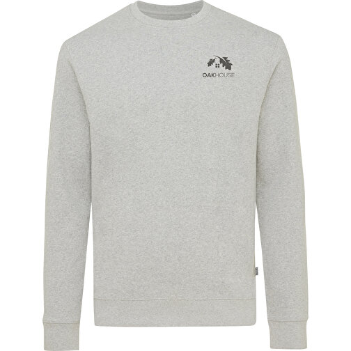 Iqoniq Denali Ungefärbt. Rundhals-Sweater Aus Recycelter BW, Heather Grey , heather grey, 50% recycelte und 50% biologische Baumwolle, M, 71,50cm x 1,00cm (Länge x Höhe), Bild 4