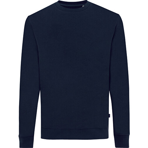 Iqoniq Zion Rundhals-Sweater Aus Recycelter Baumwolle, Navy Blau , navy blau, 50% recycelte und 50% biologische Baumwolle, XXS, 65,50cm x 1,00cm (Länge x Höhe), Bild 1