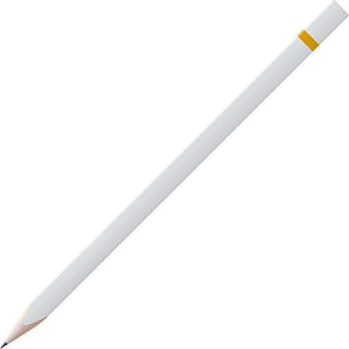 Crayon, naturel, triangulaire, laqué blanc, Image 1