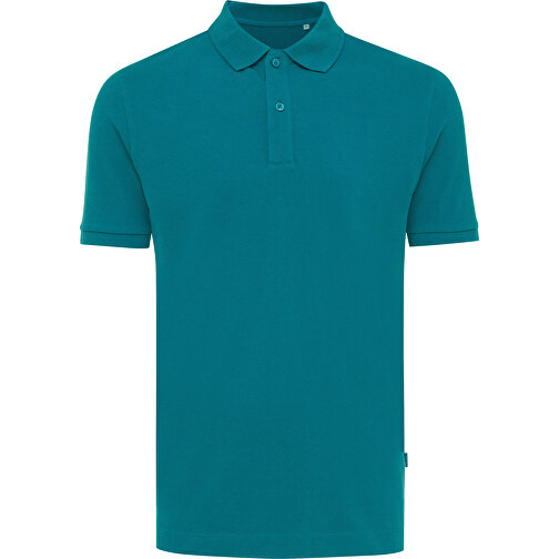 Iqoniq Yosemite Piqué-Poloshirt Aus Recycelter Baumwolle, Verdigris , verdigris, 50% recycelte und 50% biologische Baumwolle, S, 69,00cm x 0,50cm (Länge x Höhe), Bild 1