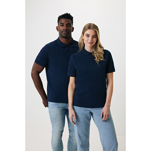 Iqoniq Yosemite Piqué-Poloshirt Aus Recycelter Baumwolle, Navy Blau , navy blau, 50% recycelte und 50% biologische Baumwolle, XL, 75,00cm x 0,50cm (Länge x Höhe), Bild 3