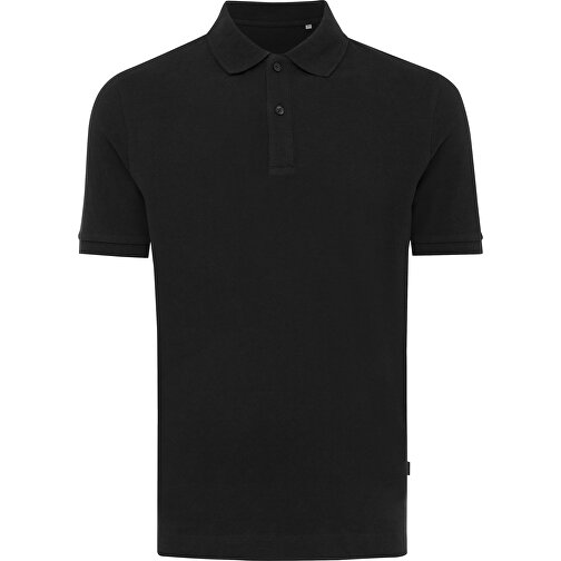 Iqoniq Yosemite Piqué-Poloshirt Aus Recycelter Baumwolle, Schwarz , schwarz, 50% recycelte und 50% biologische Baumwolle, XS, 67,00cm x 0,50cm (Länge x Höhe), Bild 1