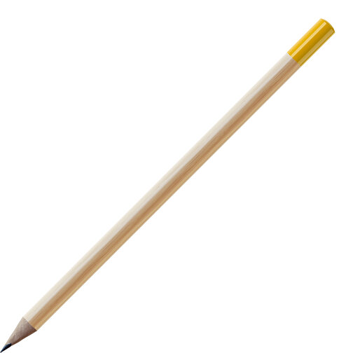 Bleistift, Natur, Rund , natur / gelb, Holz, 17,50cm (Länge), Bild 1