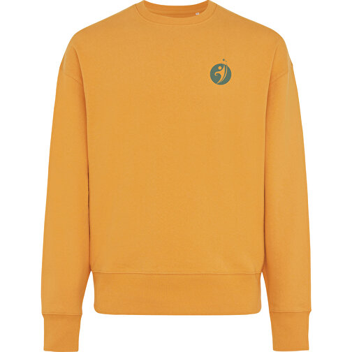 Iqoniq Kruger Relax-Rundhals-Sweater Aus Recycelt. Baumwolle, Sundial Orange , sundial orange, 50% recycelte und 50% biologische Baumwolle, XXXL, 79,50cm x 1,00cm (Länge x Höhe), Bild 3