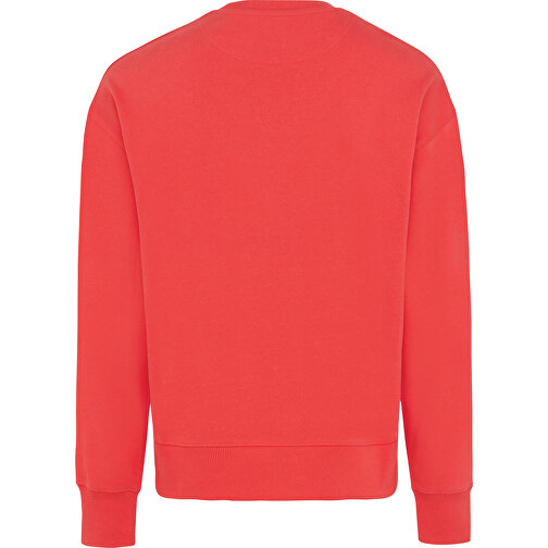 Iqoniq Kruger Relax-Rundhals-Sweater Aus Recycelt. Baumwolle, Luscious Red , luscious red, 50% recycelte und 50% biologische Baumwolle, L, 73,50cm x 1,00cm (Länge x Höhe), Bild 2