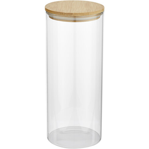 Boley 940 Ml Glasbehälter Für Lebensmittel , natural / transparent, Glas, Bambusholz, 20,30cm x 8,50cm x 8,50cm (Länge x Höhe x Breite), Bild 1