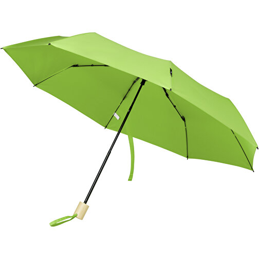 Birgit 21´´ Faltbarer Winddichter Regenschirm Aus Recyceltem PET , lindgrün, Recyceltes PET Pongee Polyester, 28,00cm (Höhe), Bild 1