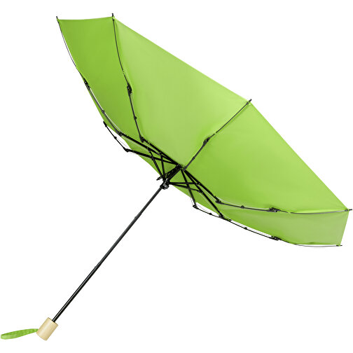 Birgit 21´´ Faltbarer Winddichter Regenschirm Aus Recyceltem PET , lindgrün, Recyceltes PET Pongee Polyester, 28,00cm (Höhe), Bild 4