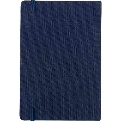 GRS-zertifiziertes RPET-A5-Notizbuch, Navy Blau , navy blau, PET - recycelt, 21,30cm x 1,50cm (Länge x Höhe), Bild 5