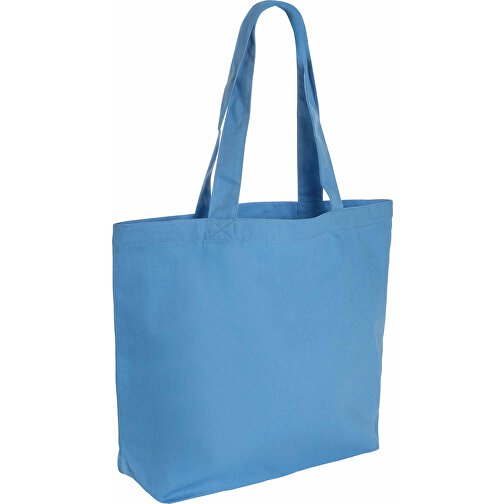 Impact Aware™ 240g/m² RCanvas Shopper Mit Tasche, Blau , tranquil blue, Canvas - recycelt, 53,00cm x 31,00cm (Länge x Höhe), Bild 1