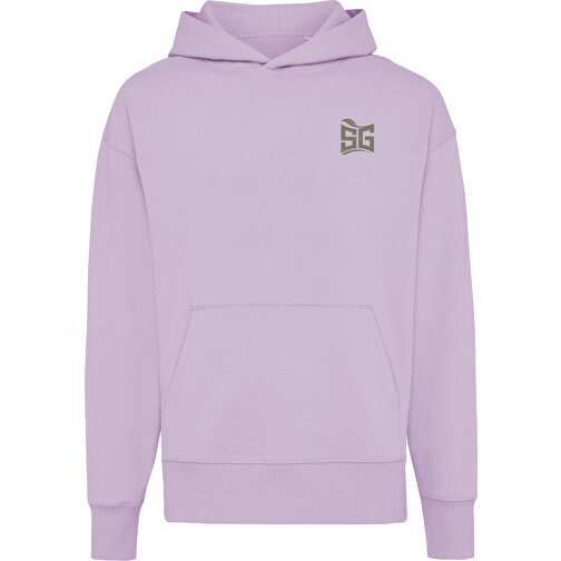 Iqoniq Yoho Relax-Hoodie Aus Recycelter Baumwolle, Lavender , lavender, 50% recycelte und 50% biologische Baumwolle, M, 70,00cm x 1,00cm (Länge x Höhe), Bild 3