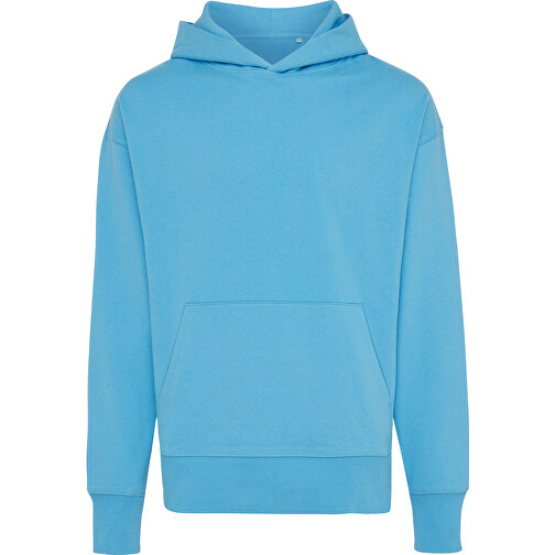 Iqoniq Yoho Relax-Hoodie Aus Recycelter Baumwolle, Ruhiges Blau , tranquil blue, 50% recycelte und 50% biologische Baumwolle, XS, 66,00cm x 1,00cm (Länge x Höhe), Bild 1