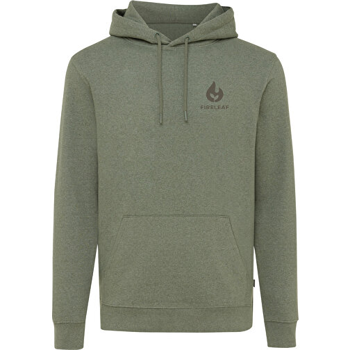 Iqoniq Torres Ungefärbter Hoodie Aus Recycelter Baumwolle, Heather Green , heather green, 50% recycelte und 50% biologische Baumwolle, XS, 68,00cm x 1,00cm (Länge x Höhe), Bild 4