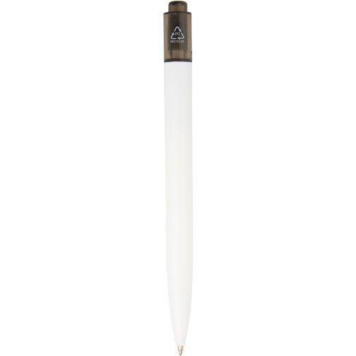 Thalaasa Kugelschreiber Aus Ocean Bound-Kunststoff , Marksman, transparent schwarz / weiss, Recycelter Kunststoff, 14,30cm (Länge), Bild 5