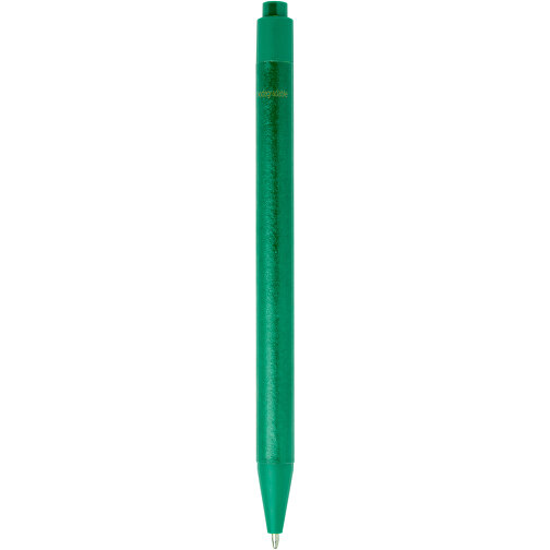Chartik Kugelschreiber Aus Recyceltem Papier Mit Matter Oberfläche, Einfarbig , grün, Recyceltes Papier, 14,00cm (Länge), Bild 6