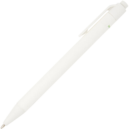 Chartik Kugelschreiber Aus Recyceltem Papier Mit Matter Oberfläche, Einfarbig , weiß, Recyceltes Papier, 14,00cm (Länge), Bild 3