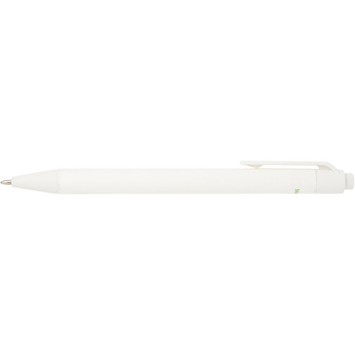 Chartik Kugelschreiber Aus Recyceltem Papier Mit Matter Oberfläche, Einfarbig , weiß, Recyceltes Papier, 14,00cm (Länge), Bild 4
