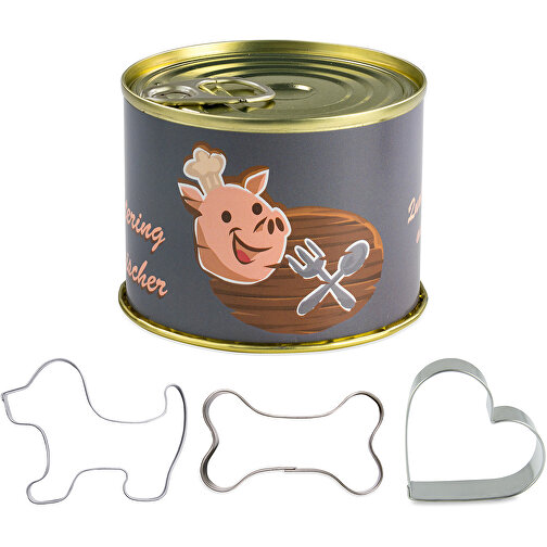 Moules à gâteau en boîte de conserve - chat + chien + cheval, Image 1