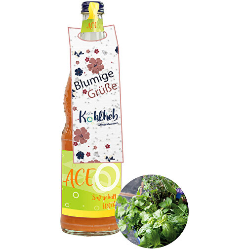 Étiquettes pour bouteilles en papier graine - Mélange d herbes aromatiques 4/4-c, Image 1