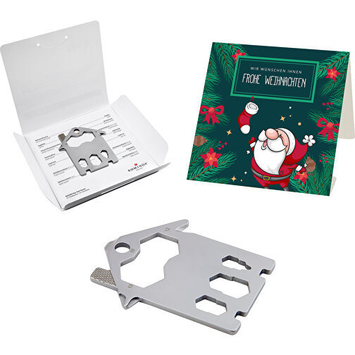 Set de cadeaux / articles cadeaux : ROMINOX® Key Tool House (21 functions) emballage à motif Frohe, Image 1