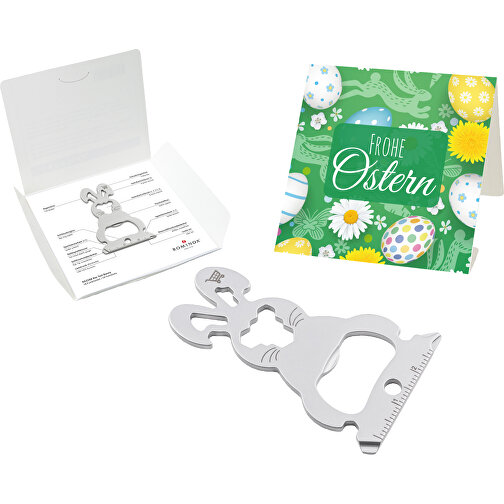 Set de cadeaux / articles cadeaux : ROMINOX® Key Tool Bunny (16 functions) emballage à motif Frohe, Image 1