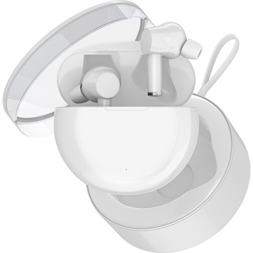True-Wireless In-Ear Kopfhörer Truly , weiß / weiß, Kunststoff, 6,00cm x 3,00cm x 6,00cm (Länge x Höhe x Breite), Bild 2