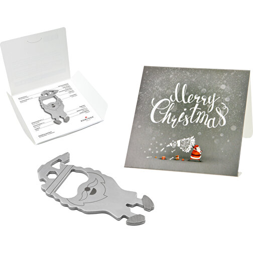 Set de cadeaux / articles cadeaux : ROMINOX® Key Tool Santa (15 functions) emballage à motif Merry, Image 1