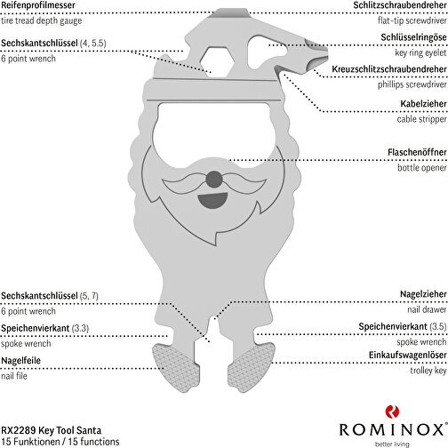 Set de cadeaux / articles cadeaux : ROMINOX® Key Tool Santa (15 functions) emballage à motif Merry, Image 9