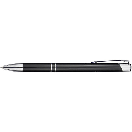 Moneta Kugelschreiber Aus Recyceltem Aluminium , schwarz, Recycled Aluminium, ABS Kunststoff, Eisen, 13,60cm (Länge), Bild 4