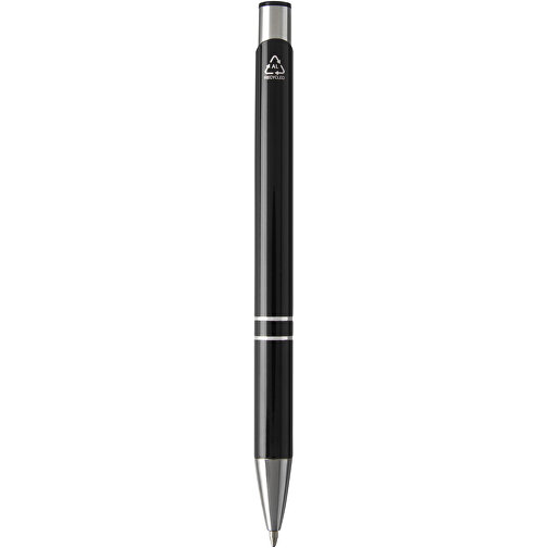 Moneta Kugelschreiber Aus Recyceltem Aluminium , schwarz, Recycled Aluminium, ABS Kunststoff, Eisen, 13,60cm (Länge), Bild 7