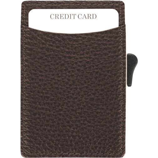 C-Secure RFID Kartenhalter , braun, Metall, 9,50cm x 6,50cm (Länge x Breite), Bild 2