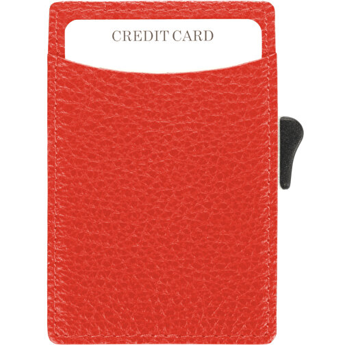 C-Secure RFID Kartenhalter , rot, Metall, 9,50cm x 6,50cm (Länge x Breite), Bild 2
