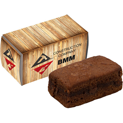 Schachtel Mit Milka Brownie , Karton, 16,50cm x 1,00cm x 5,00cm (Länge x Höhe x Breite), Bild 1