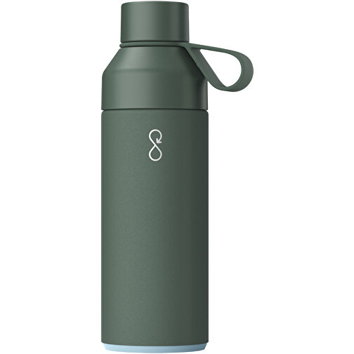 Ocean Bottle 500 Ml Vakuumisolierte Flasche , waldgrün, 70% Recycled stainless steel, 10% PET Kunststoff, 10% Recycelter PET Kunststoff, 10% Silikon Kunststoff, 21,70cm (Höhe), Bild 1