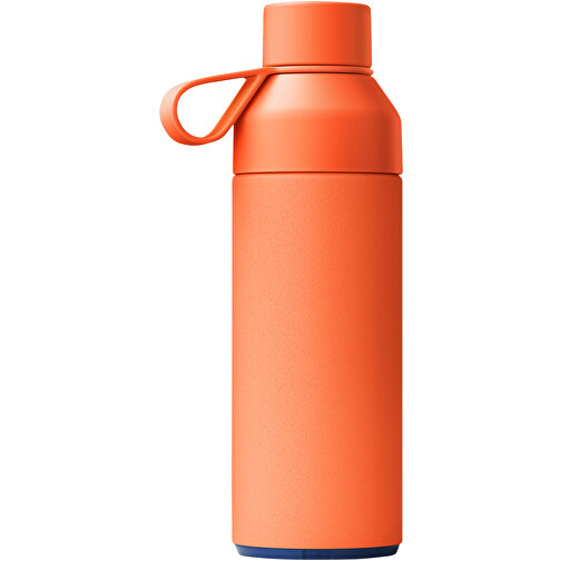 Ocean Bottle 500 Ml Vakuumisolierte Flasche , sun orange, 70% Recycled stainless steel, 10% PET Kunststoff, 10% Recycelter PET Kunststoff, 10% Silikon Kunststoff, 21,70cm (Höhe), Bild 3