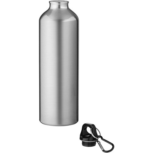 Oregon butelka na wodę o pojemności 770 ml z karabińczykiem wykonana z aluminium z recyklingu z c, Obraz 3