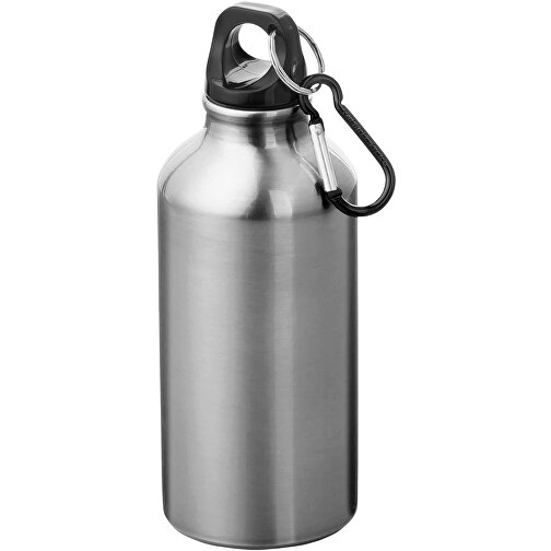 Oregon 400 Ml RCS-zertifizierte Trinkflasche Aus Recyceltem Aluminium Mit Karabinerhaken , silber, Recycled Aluminium, 17,60cm (Höhe), Bild 1