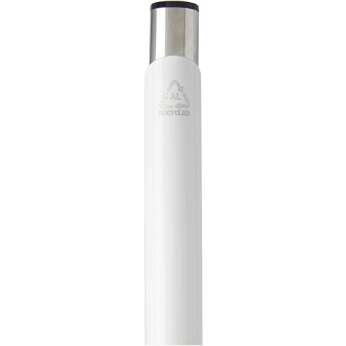 Moneta Kugelschreiber Aus Recyceltem Aluminium , weiß, Recycled Aluminium, ABS Kunststoff, Eisen, 13,60cm (Länge), Bild 8