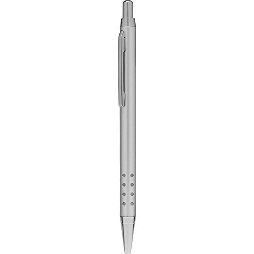 Aluminium-Kugelschreiber BUKAREST , silber, Aluminium / Stahl, 13,50cm (Länge), Bild 1